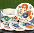 Floral Art Coaster Set , Tea Coaster Set