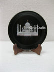 Black Plate , Taj Mahal Art Plate 