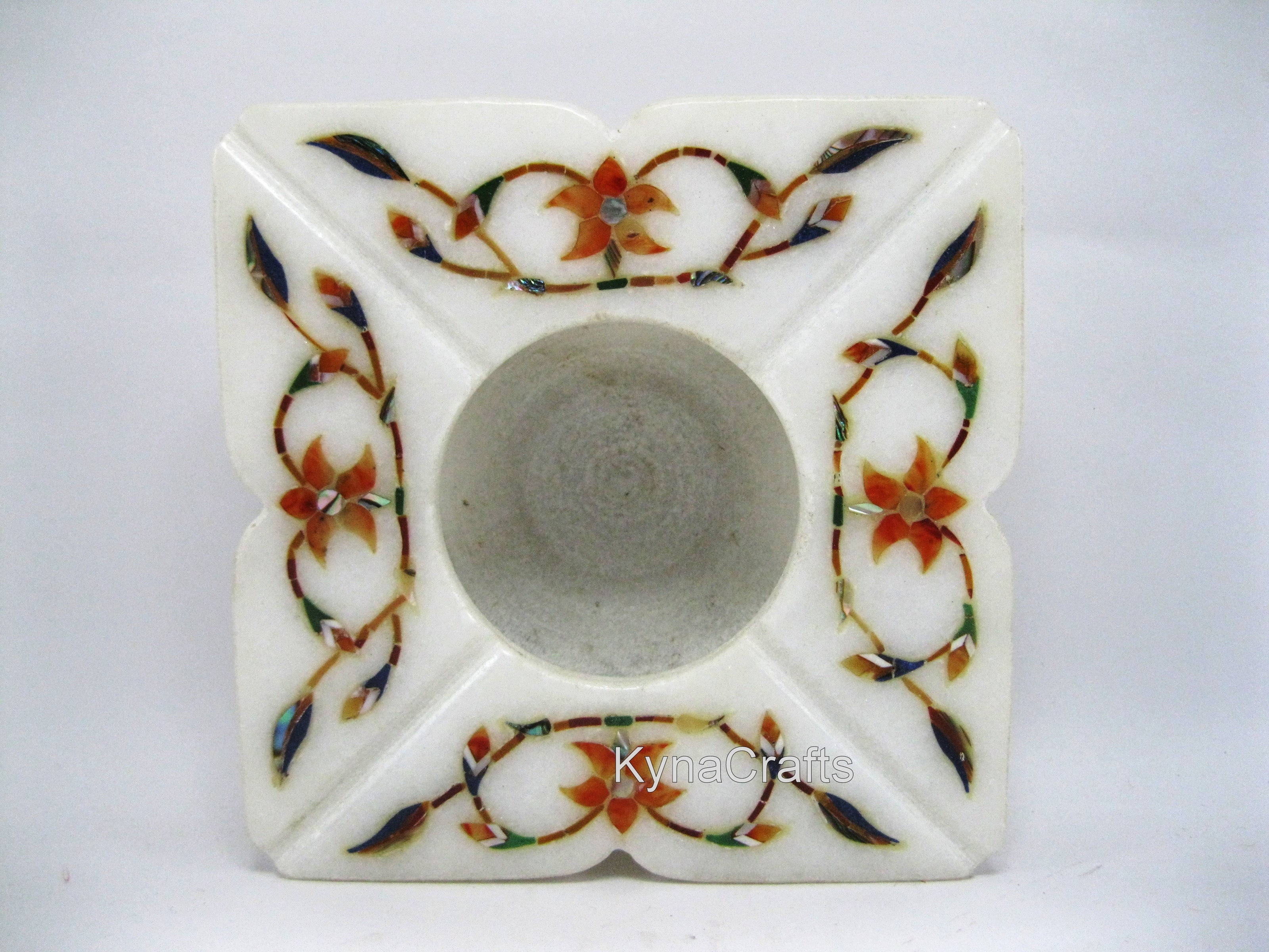 White Marble Ashtray , Decorative Ashtray 