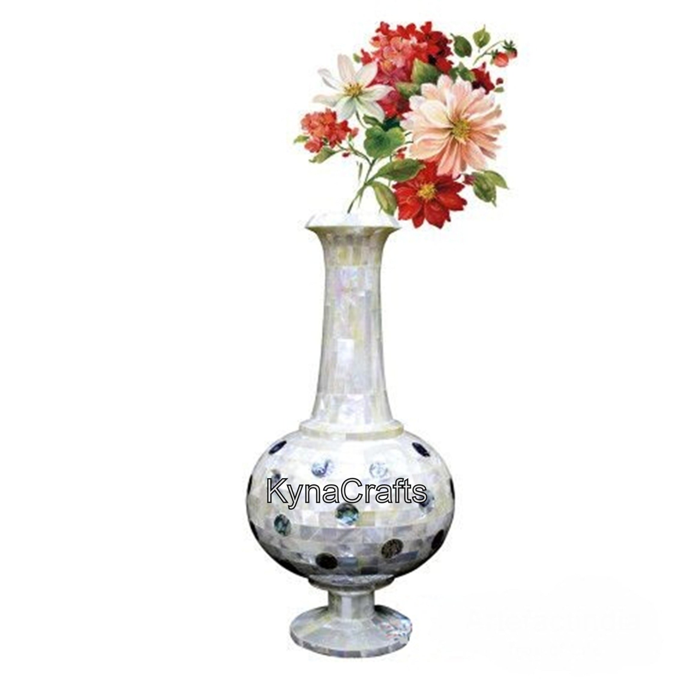 Marble Flower Pot , Real Marble Planter 