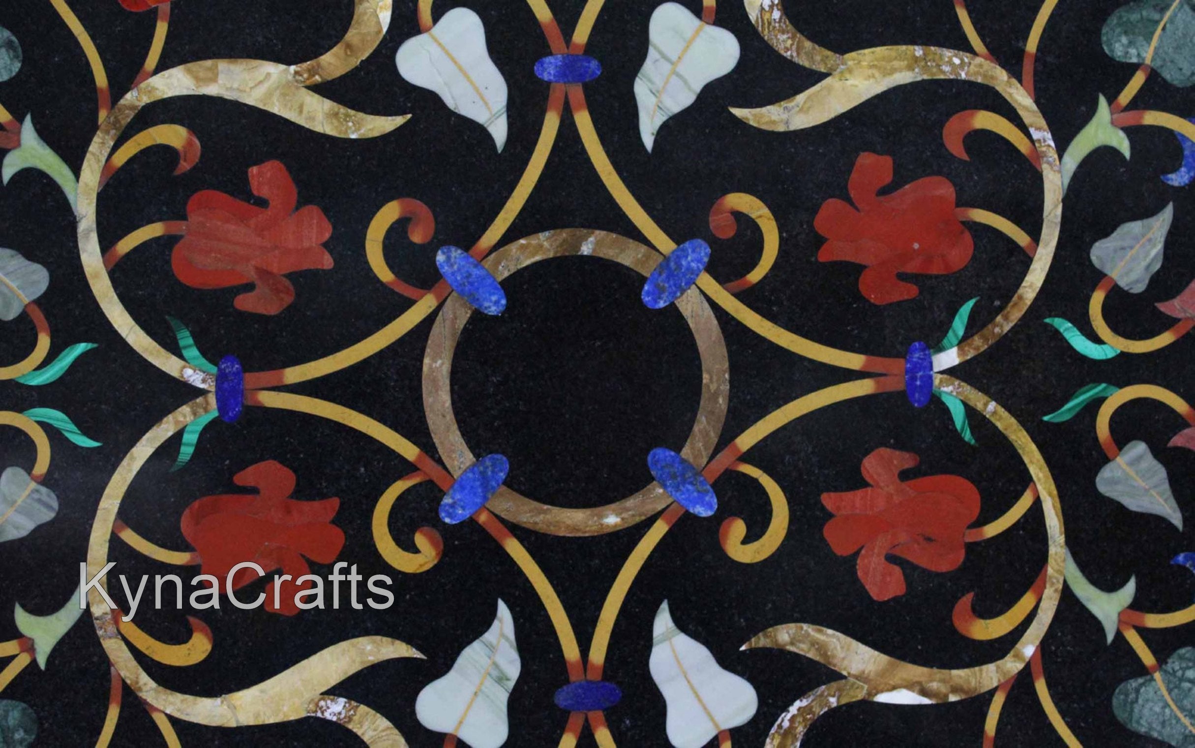 Pietra Dura Art Table Top, Patio Table Top