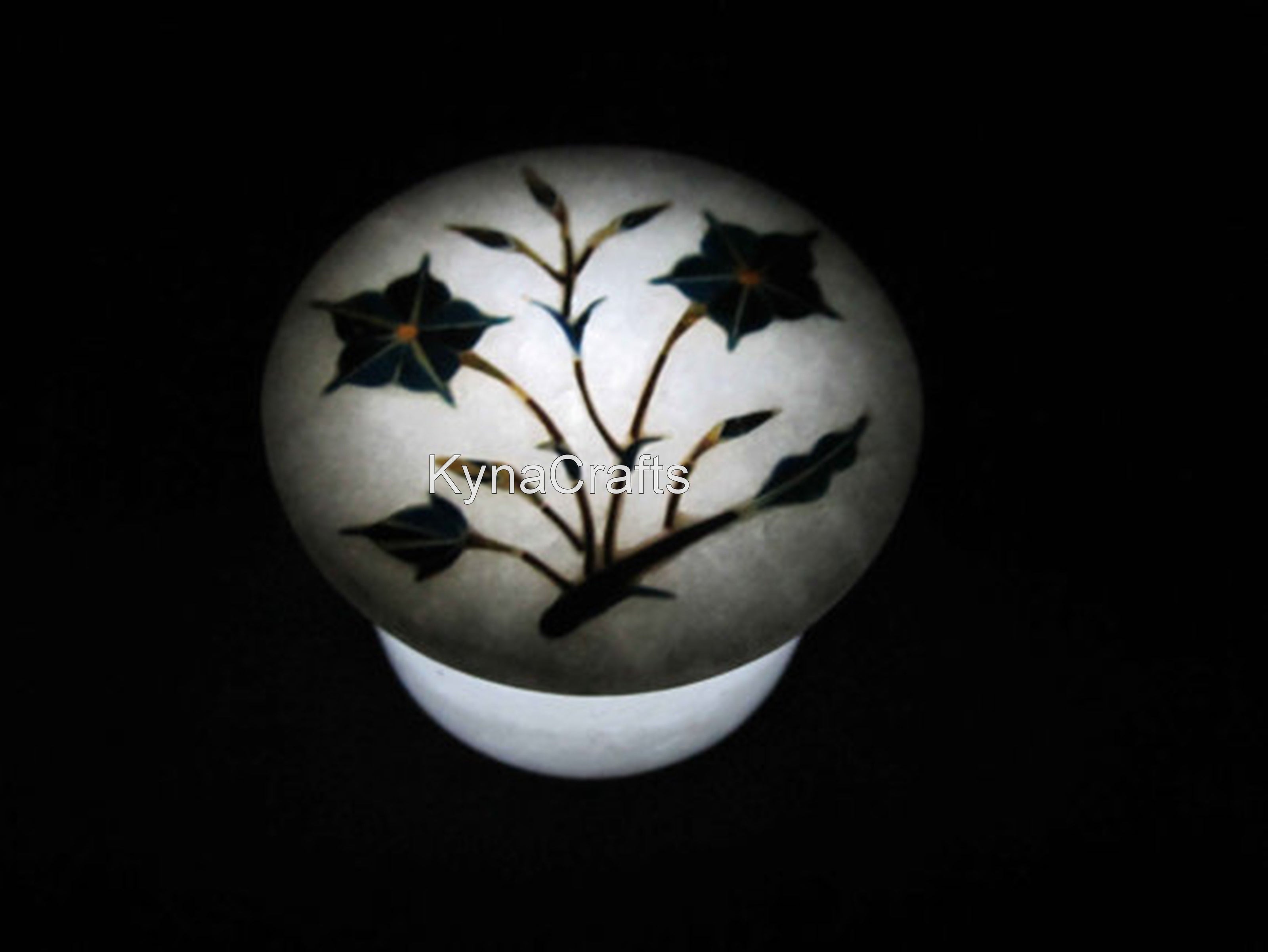 Round Marble Box , Decorative Box 