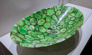 Green Agate Sink , Agate Wash Basin 