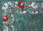 Shiny Stone Table Top, Floral Art Table Top