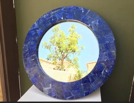 Lapis Lazuli Mirror , Blue Mirror 