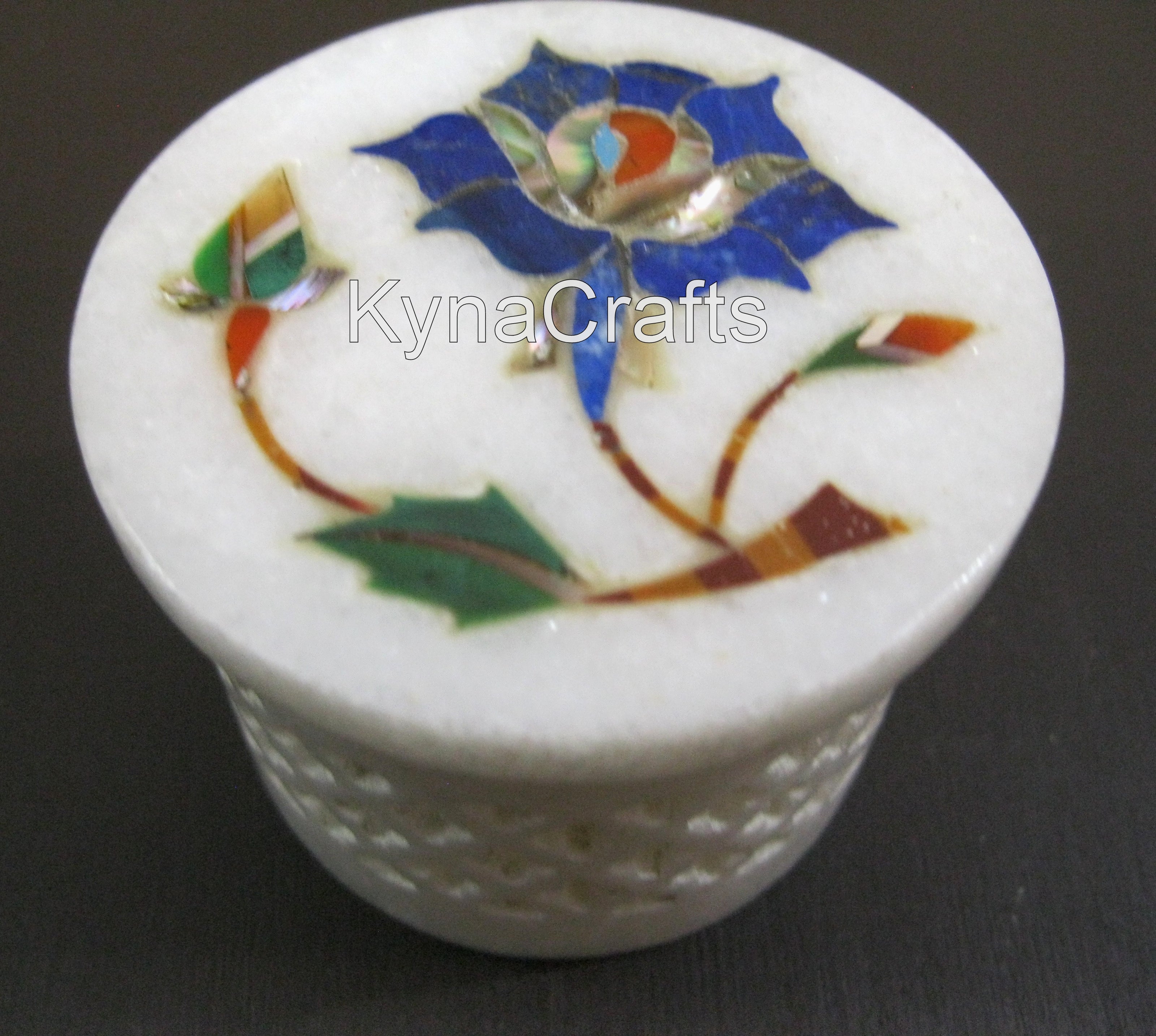 Multiuse Box, Hair Clip Box, White Marble Box