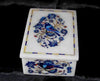 White Marble Box , Inlaid Work Box 