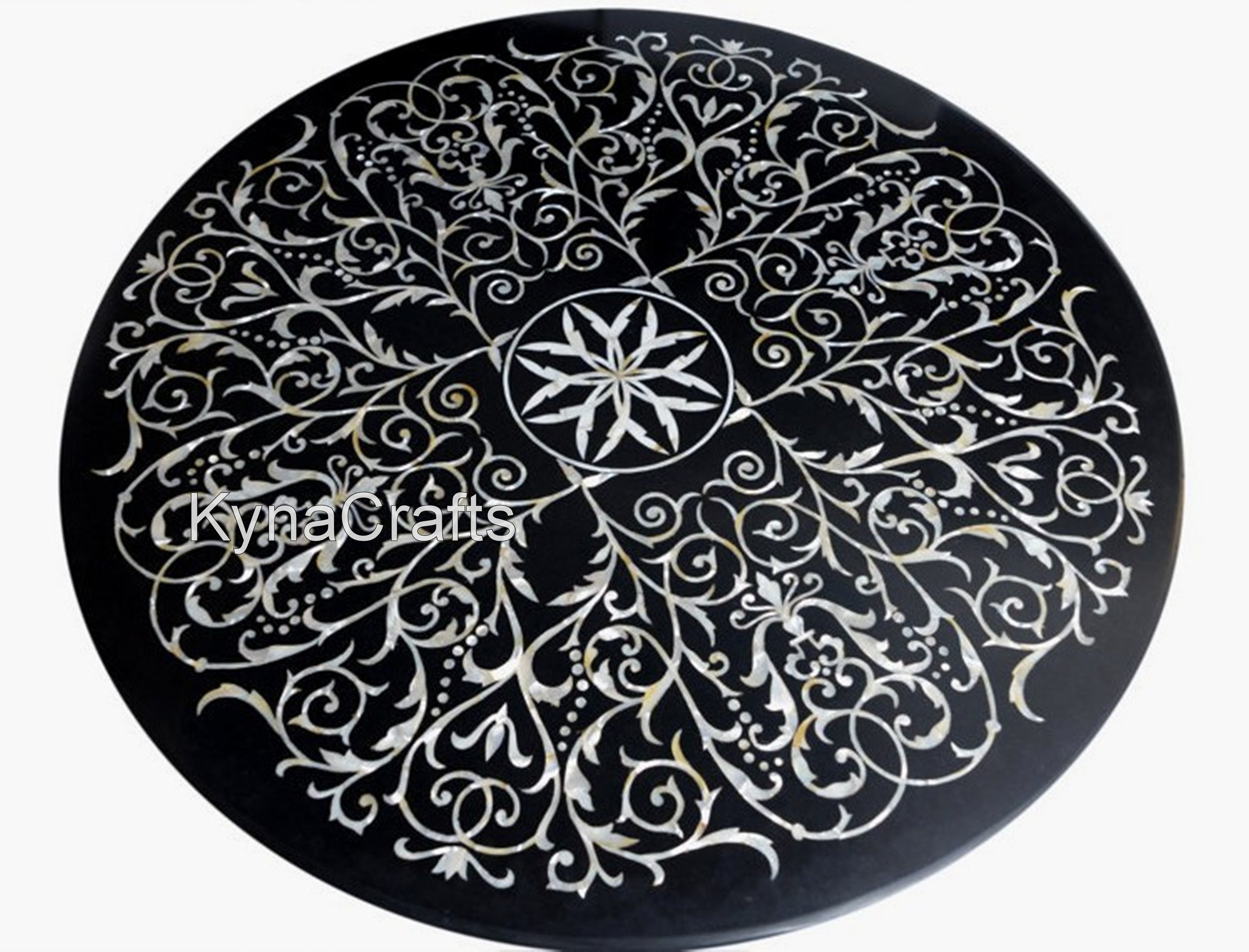 MOP Table Top, Black Table Top, Dining Table Top