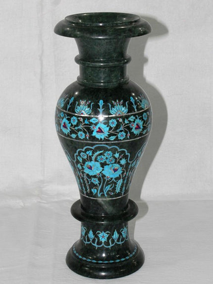 Green Vase , Handmade Flower Vase 