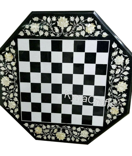 Black Table Top, Octagon Table Top, Chess Table Top