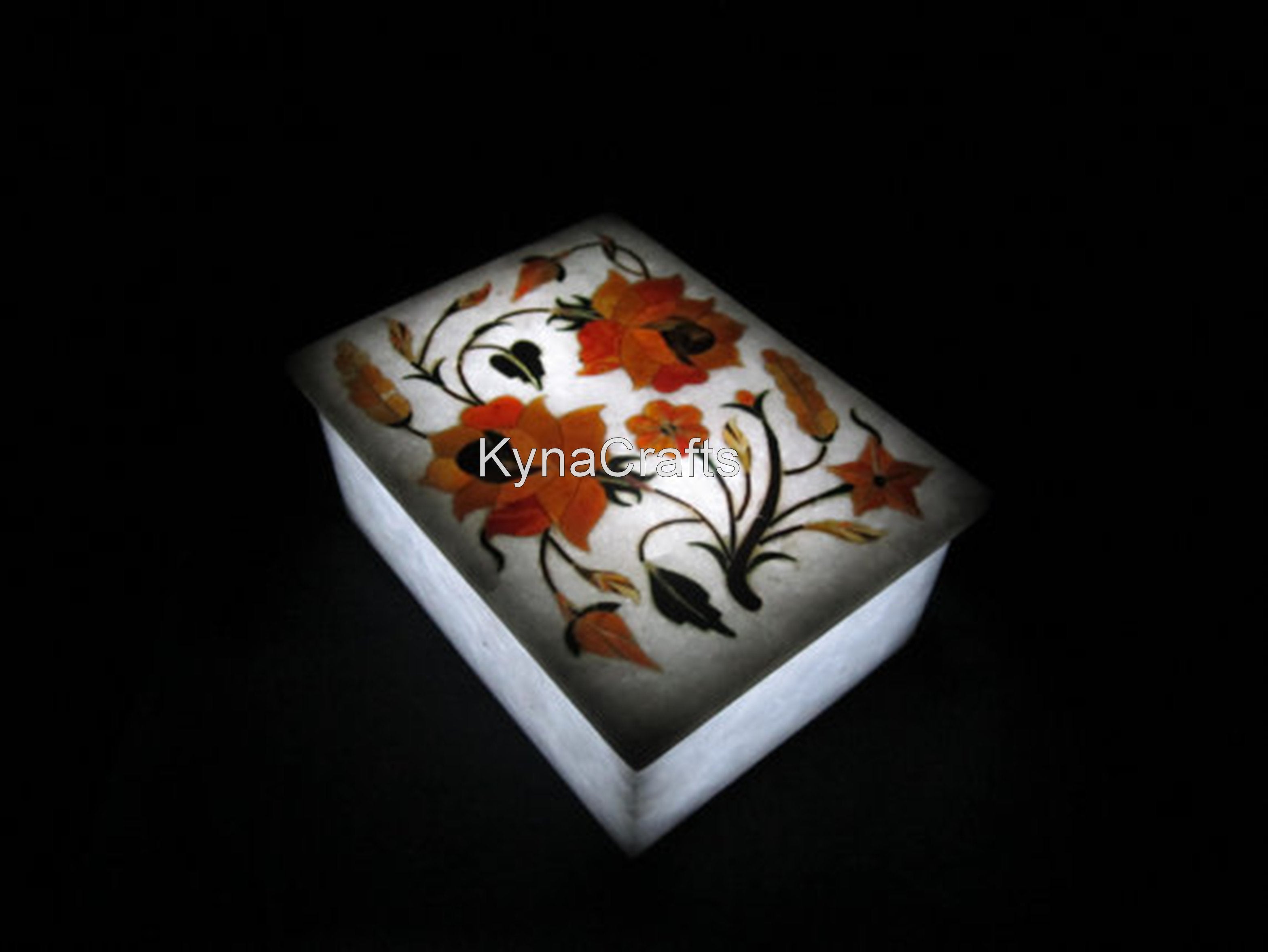 Inlaid Marble Box , Antique Design Box