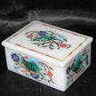 Marble Inlay Box , Malachite Stone Box 