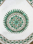 Malachite Table Top, Antique Design Table Top, White Table Top 