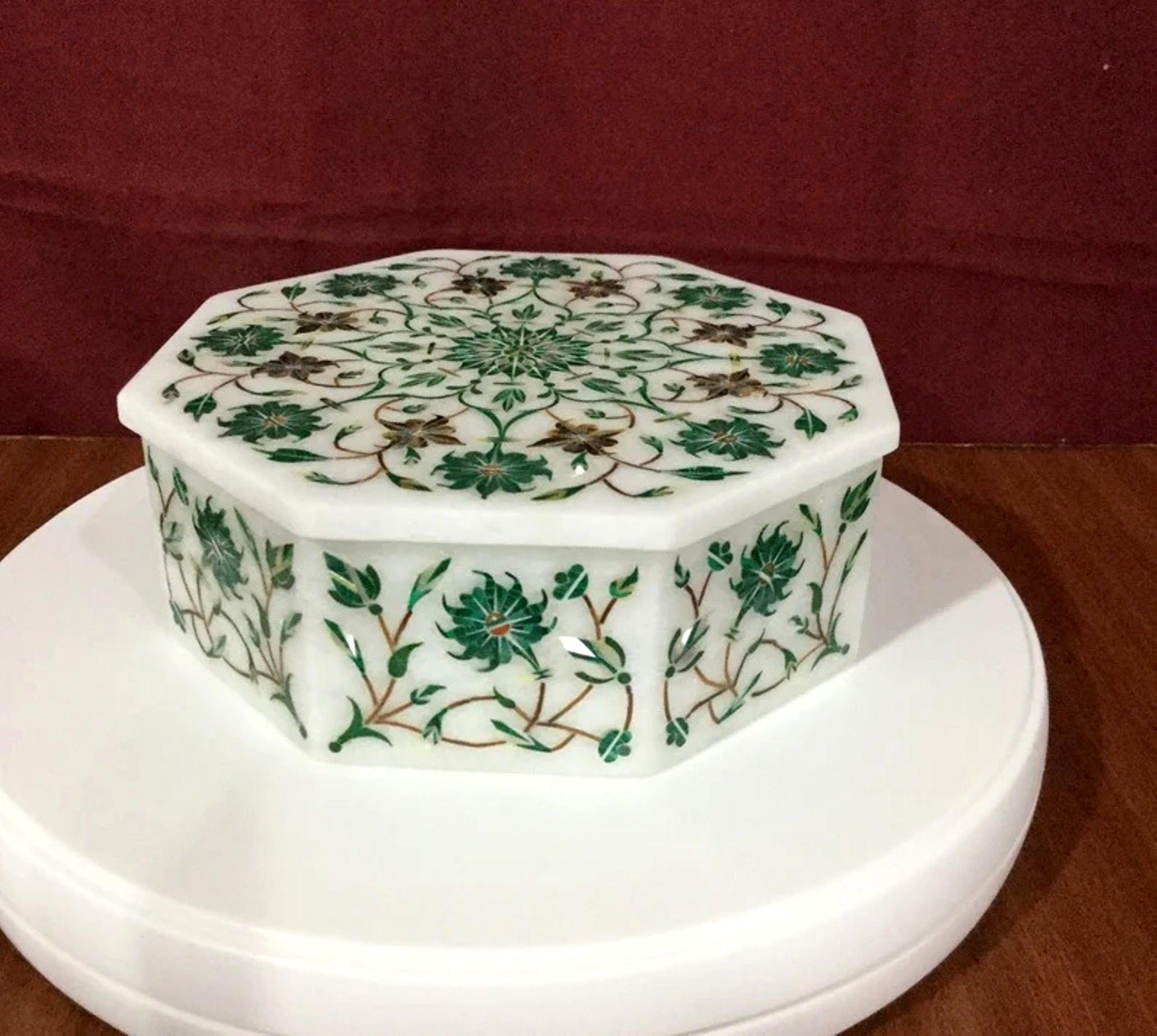 Octagon Box , Real Marble Box 