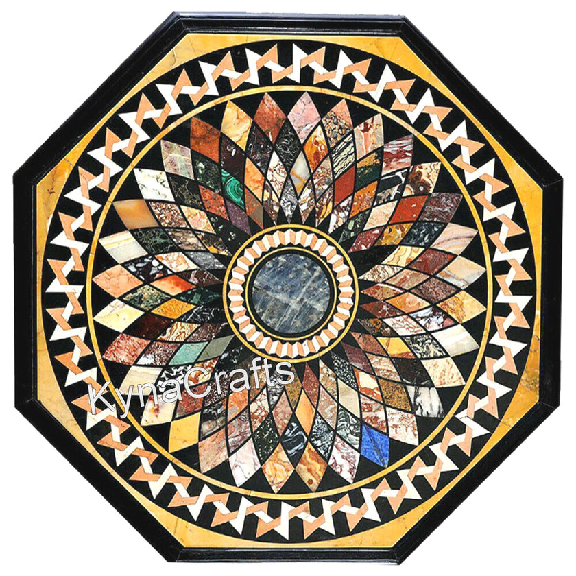 Antique Design Table Top, Hallway Table Top, Black Table Top