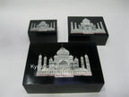 Black Marble Gift-able Box with Luxurious Look Mother of Pearl Inlay Work Trinket Box for Housewarming and Birthday Set of 3 Pieces