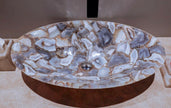 Agate Handcrafted Basin , Agate Vessel 