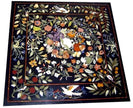 Square Table Top, Leaves Desing Table Top, Antique Art Table Top