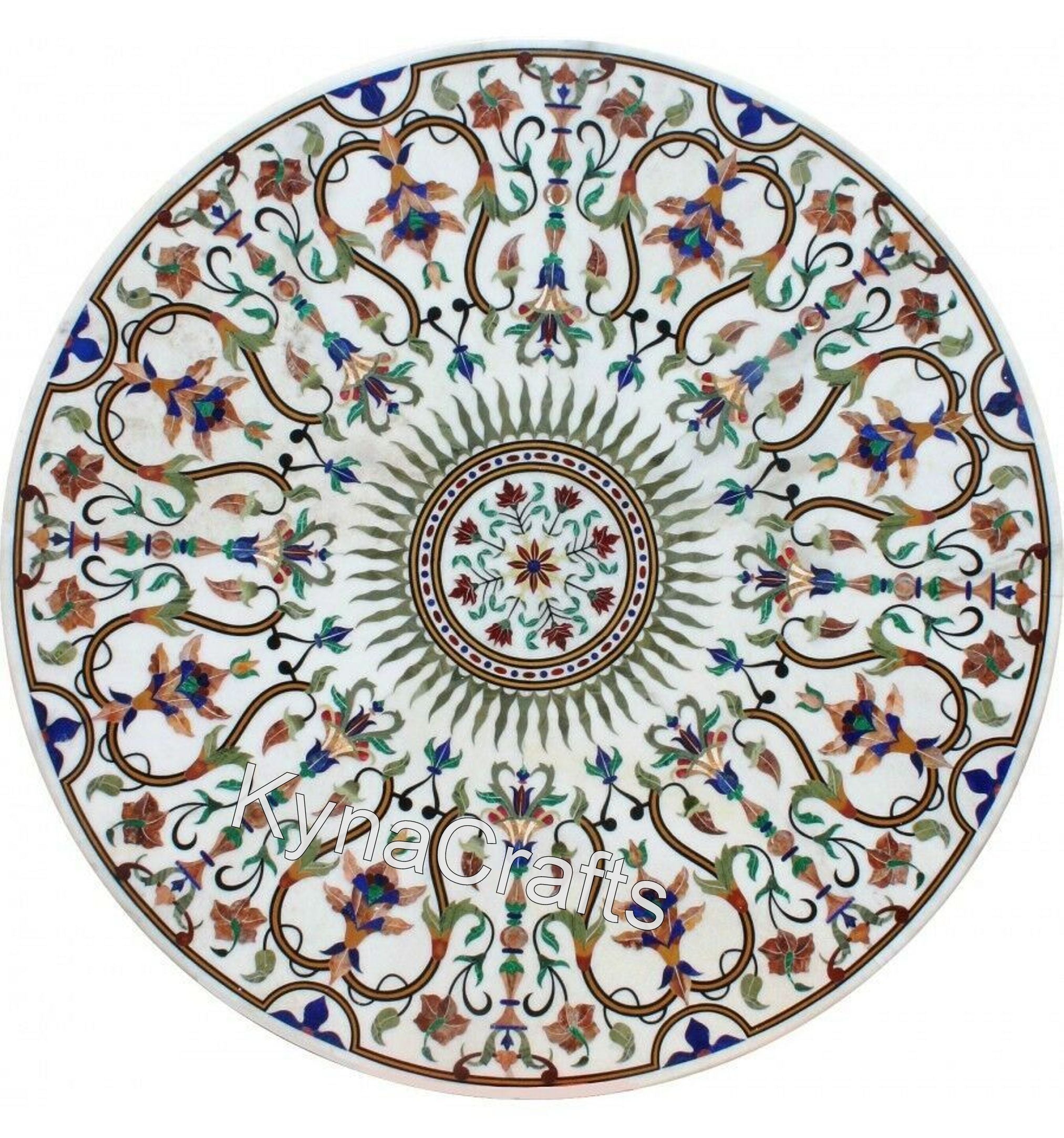 Pietra Dura Table Top, Antique Table Top