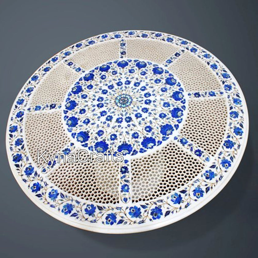 Handcarving Table Top, Lapis Lazuli Table Top, End Table Top