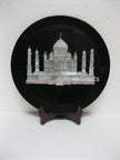 Taj Mahal Plate , Round Marble Plate 