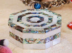 Abalone Shell Trinket Box , Rubber Band Box 