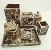 Agate Counter Top Decor Bath Set , Agate Soap Bar Holder 