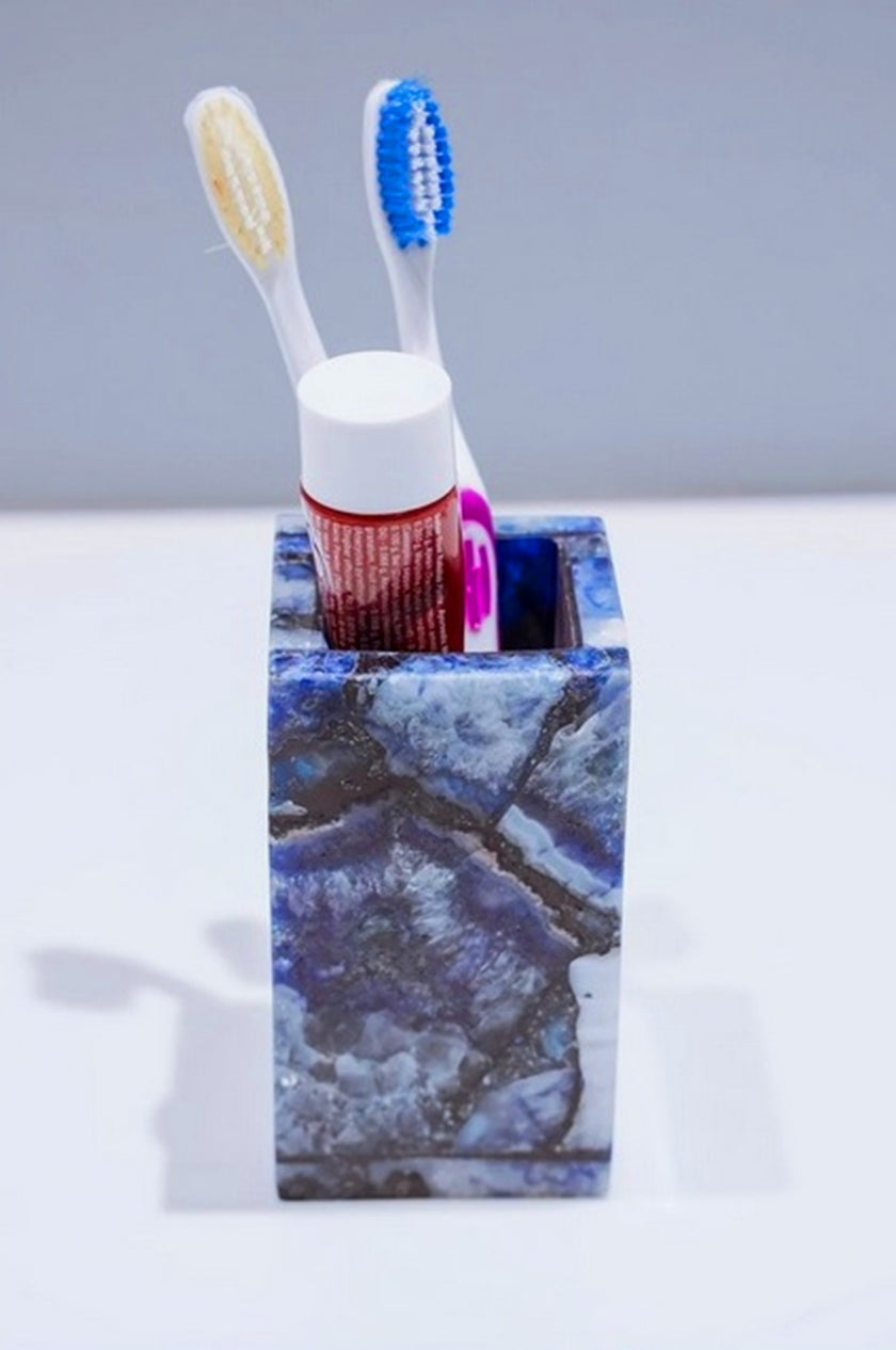 Agate Tooth Brush Holder , Agate Washroom Set 