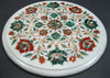 Floral Inlay Table Top, Patio Side Table Top, Inlay Table Top