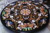 Handmade Table Top, Round Table Top, Black Table Top