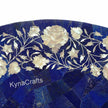 Blue Table Top, Floral Design Table Top, Antique Table Top