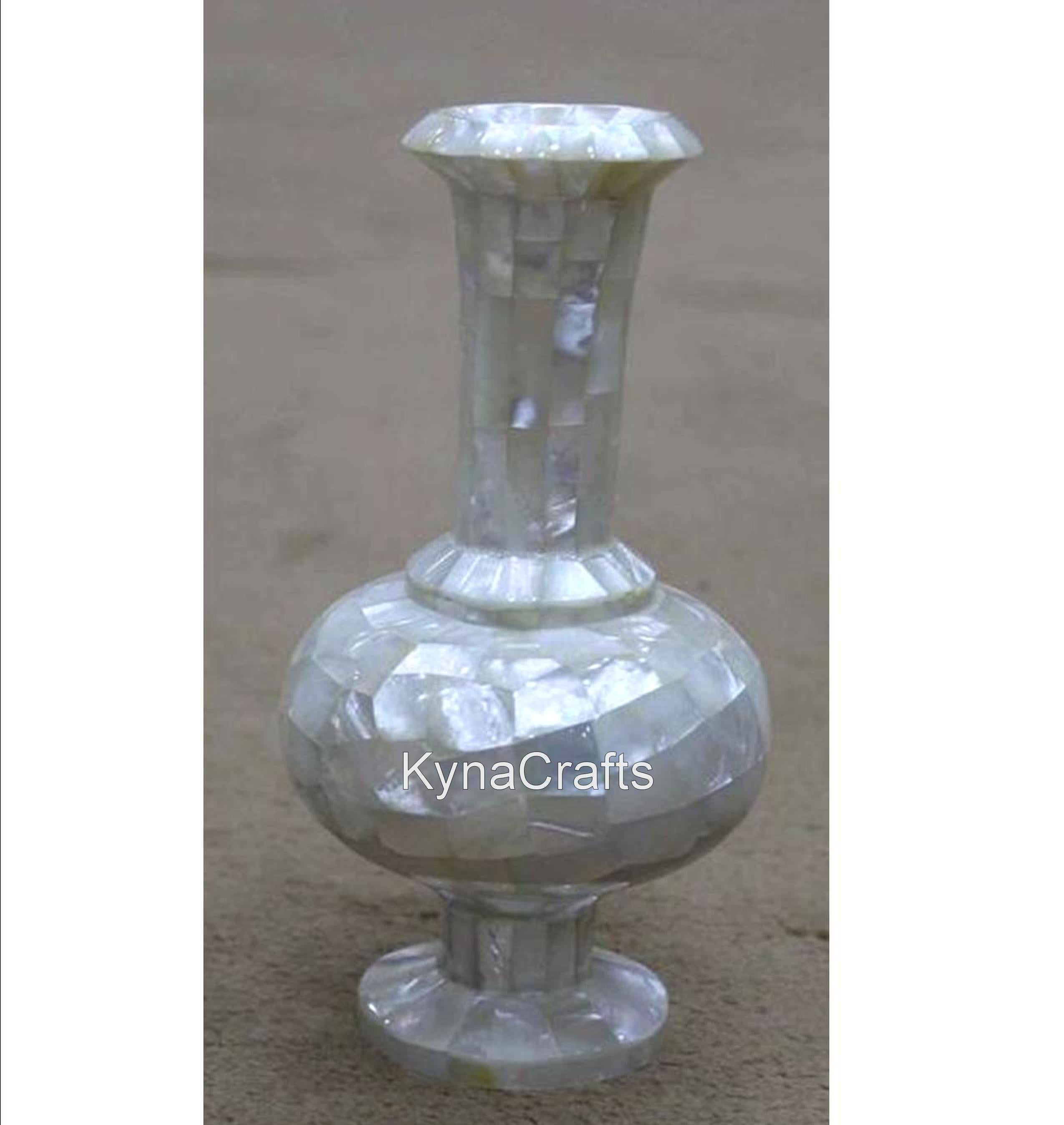 Real Marble Planter , Large Decorative Flower Pots 