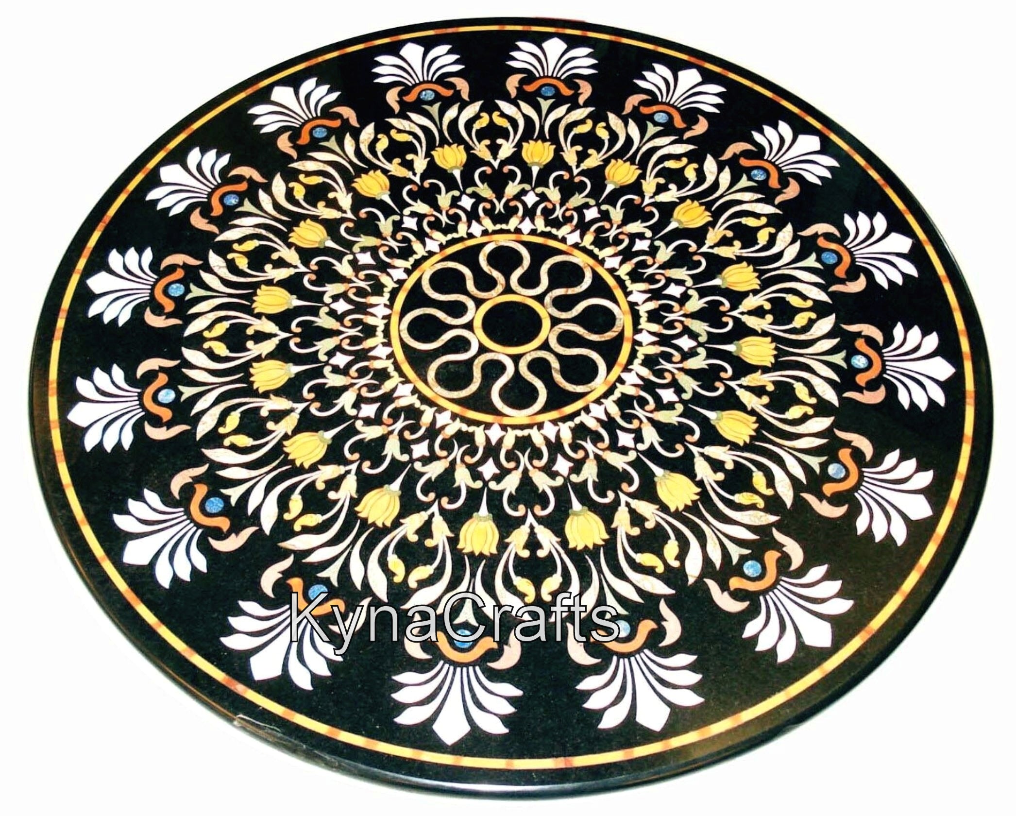 Floral Art Table Top, Inlaid Table Top, Hallway Table Top