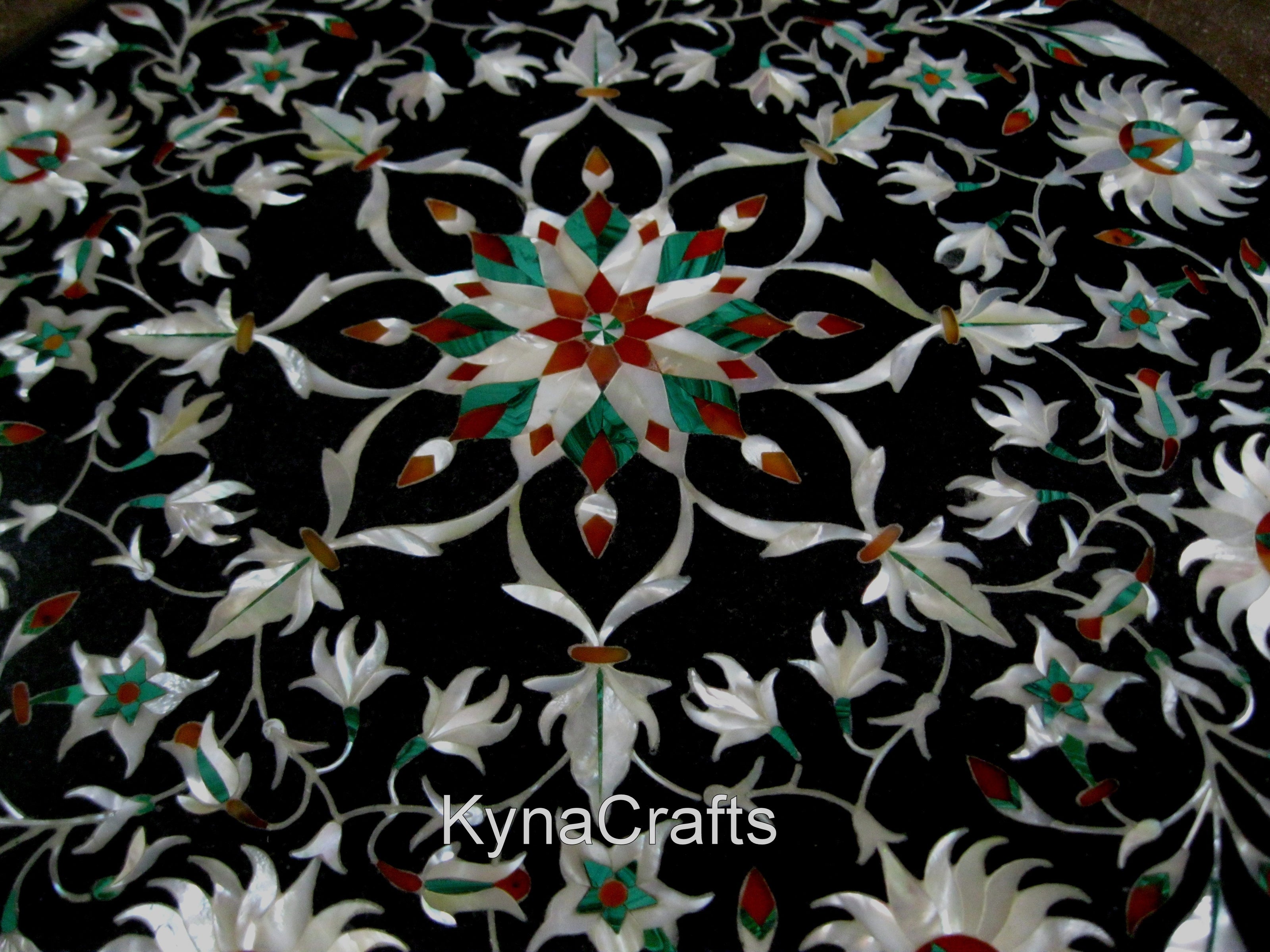 Breakfast Table Top, Black Marble Table , Carnelian Table Top