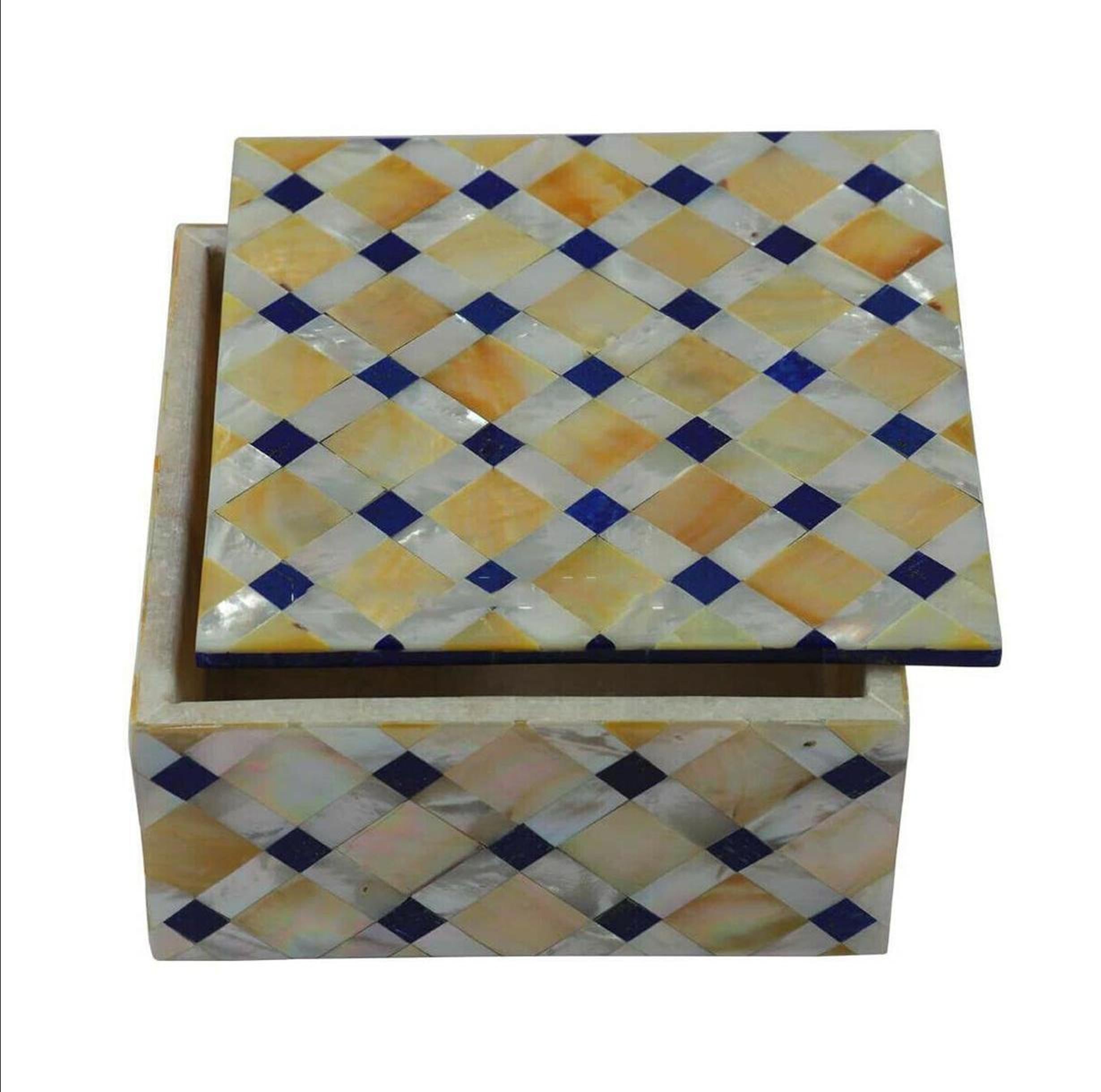 Marble Lidded Box , Marble Jewelry Box 