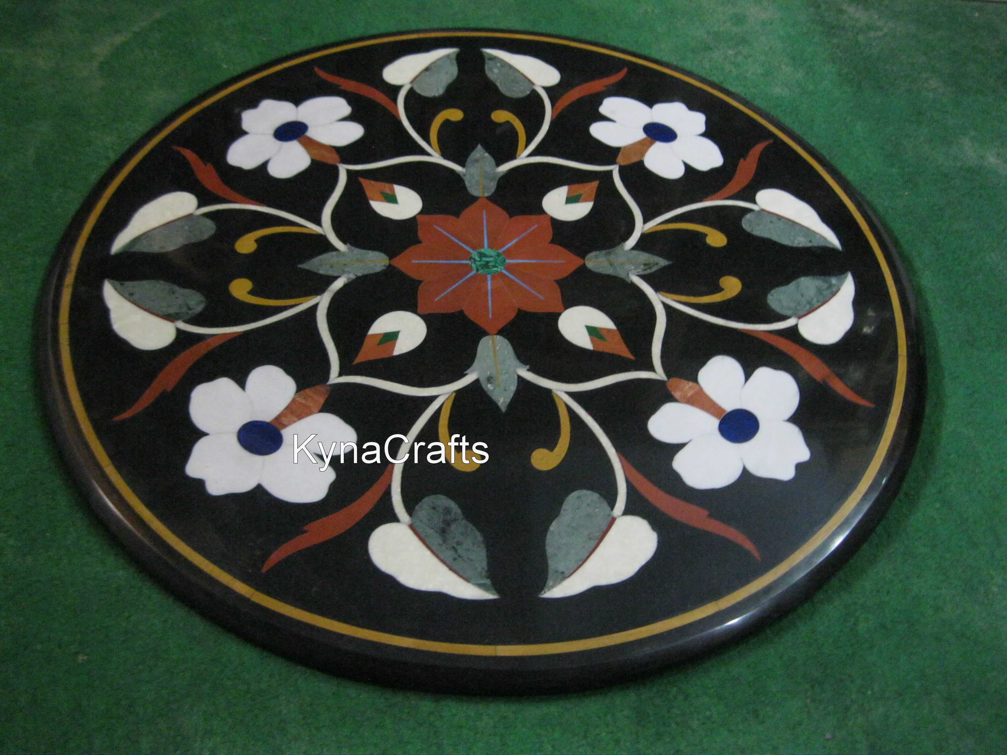 Black Marble Table Top, Unique Design Table Top