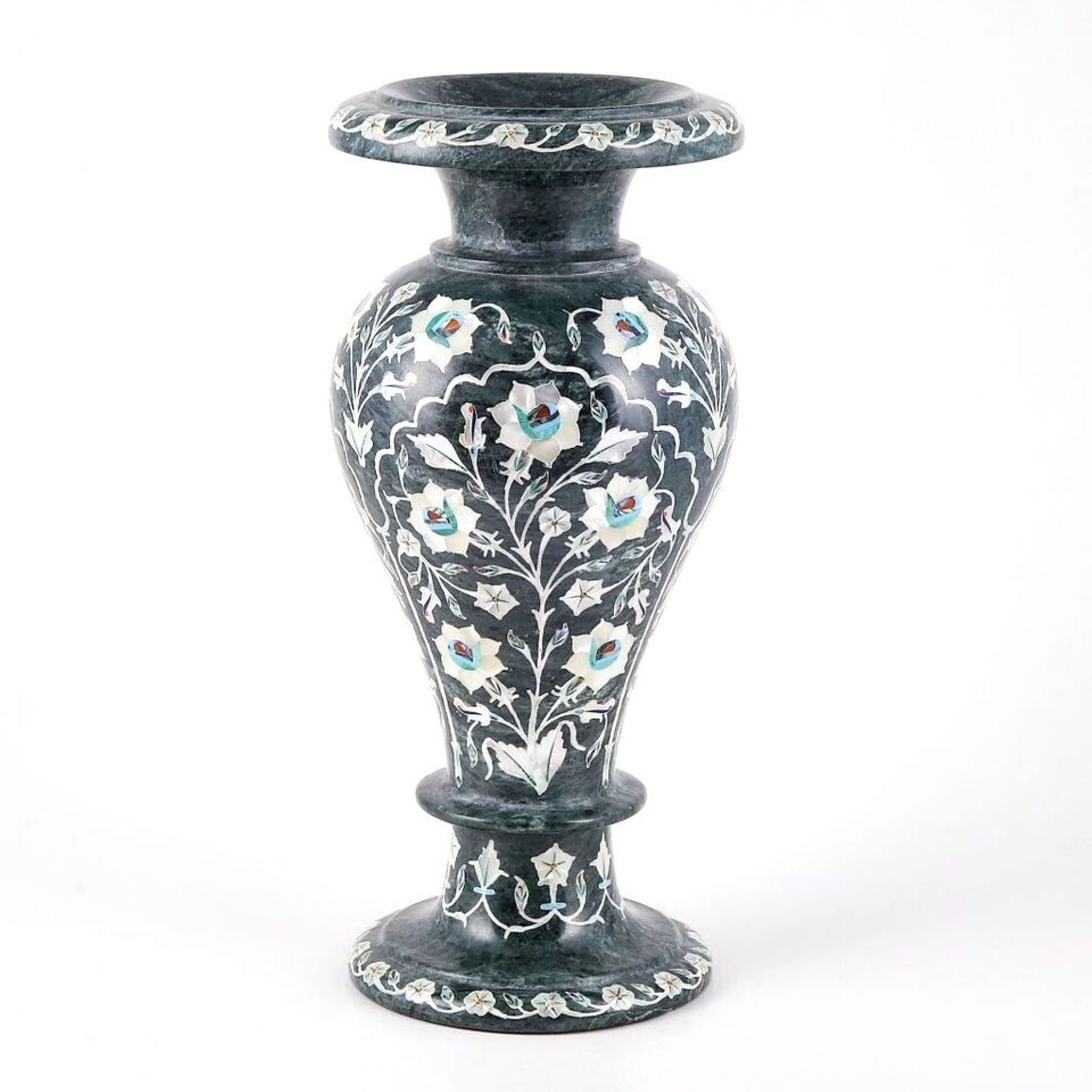 Marble Flower Pot , Washroom Decor Flower Pot 