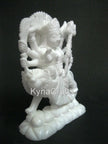 White Marble Statue , Goddess Durga Maa Statue 