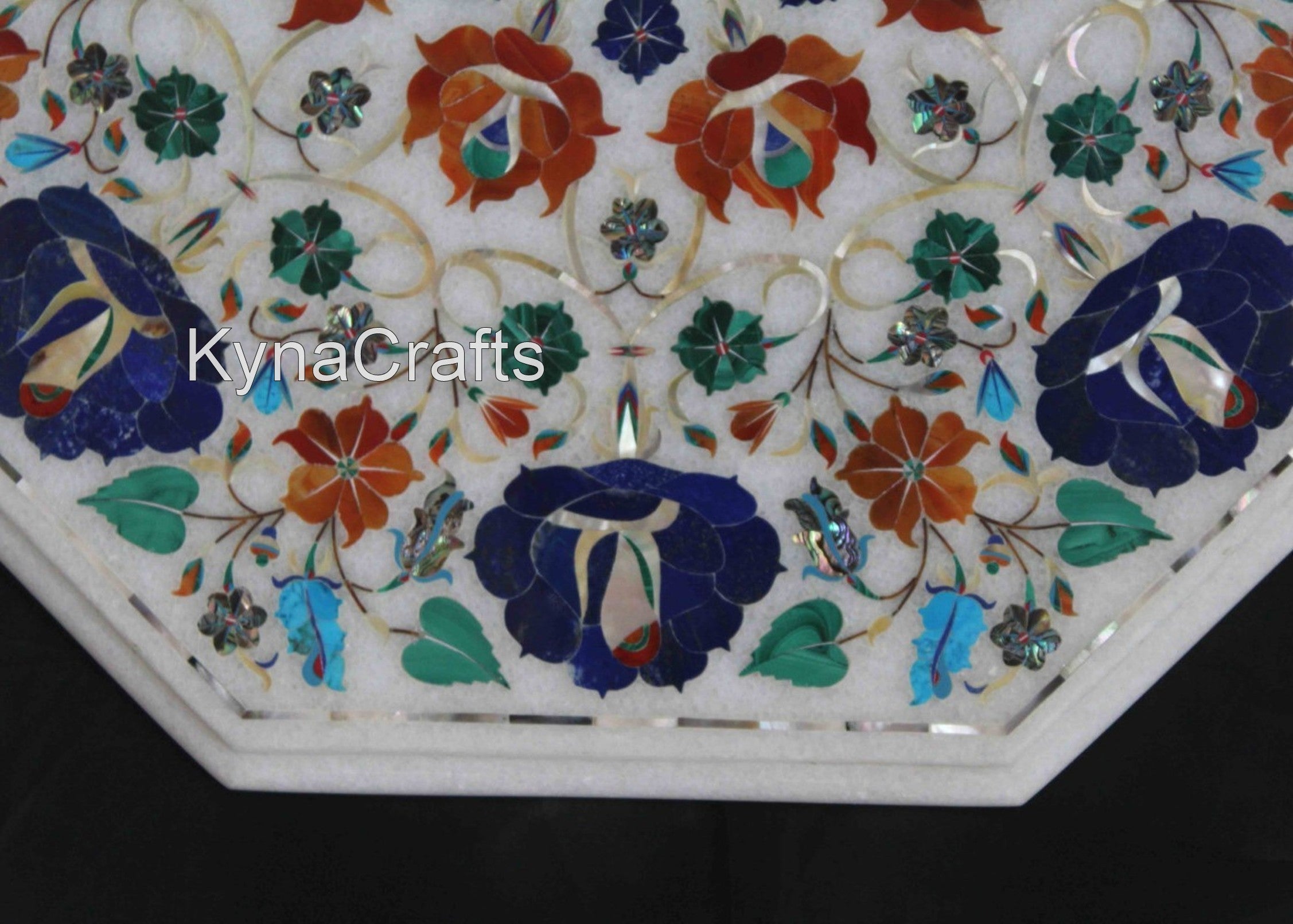 Gemstone Table Top, Inlay Table Top, Handmase Table Top