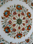 Inlay Table Top, White Marble Table , Corner Table Top