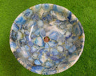 Blue Agate Office Sink , Agate Powder Room Basin