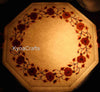 Red Floral Table Top, Side Table Top, Beautiful Table Top 